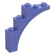 Brick Arch 1 x 5 x 4 [Continuous Bow, Raised Underside Cross Supports] em Violeta azul