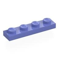 Plate 1 x 4 em Violeta azul