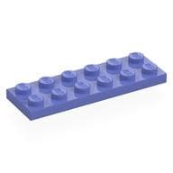 Plate 2 x 6 em Violeta azul