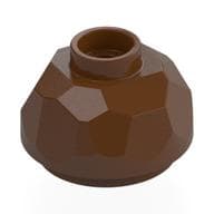 Rock Boulder 2 x 2 x 1, Bottom em Marrom avermelhado