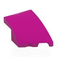 Brick Wedged, Curved 3 x 2 with Stud Notch Right em Magenta