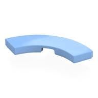Tile 3 x 3 Curved, Macaroni em Azul vivo claro