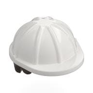 Hair and Helmet, Construction / Hard Hat, Short Curly Dark Brown Pattern