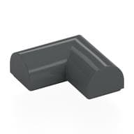 Brick Curved 2 x 2 x 2/3 Double, Corner, No Studs em Cinza azulado escuro