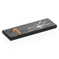 Tile 2 x 6 with White Signature (Lando Norris), Orange '1' Print em Preto