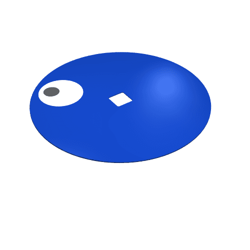 Circle with Eye Print