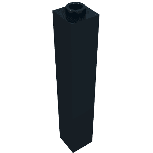 Brick 1 x 1 x 5 with Blocked Open or Hollow Stud