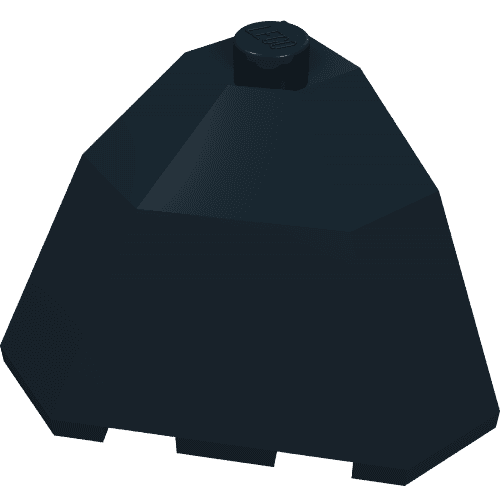 Brick Wedged, Sloped 3 x 3 x 2 Facet Top