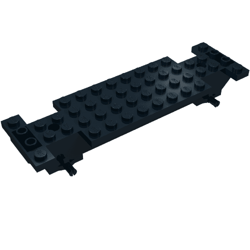 Vehicle Base 4 x 14 x 1 2/3 em Preto