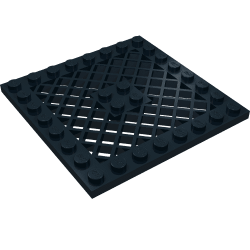 Plate Special 8 x 8 with Grille [No Hole in Center]