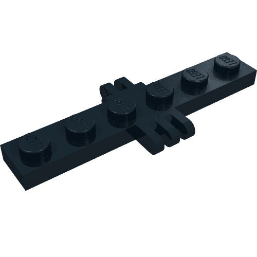 Hinge Plate 1 x 6 with 2 and 3 Fingers On Sides
