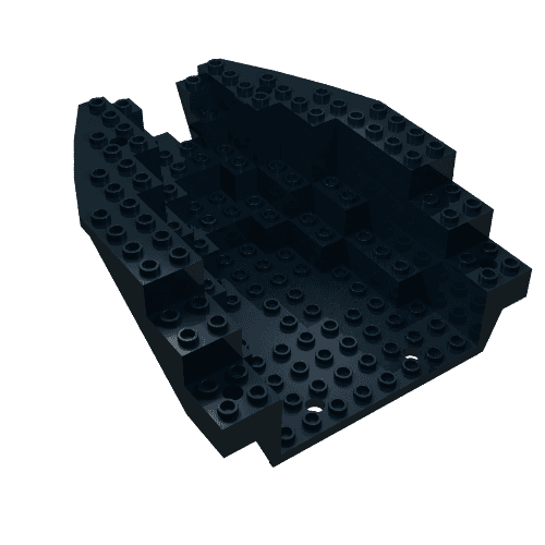 Boat Hull Section, Small Stern 14 x 12 x 5 1/3, Top