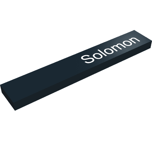Tile 1 x 6 with "Solomon" Print