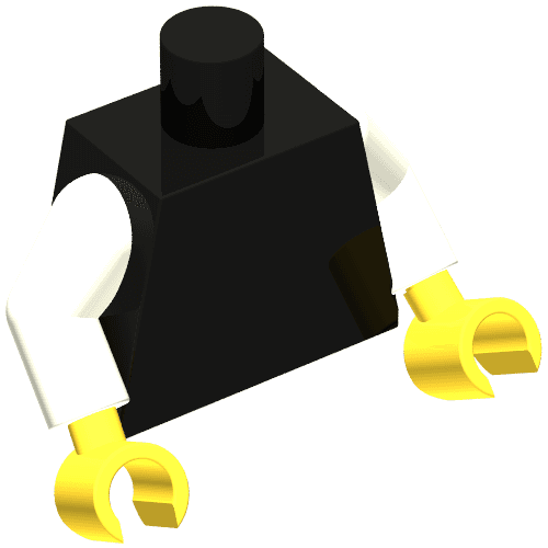 Torso, White Arms, Yellow Hands [Plain]