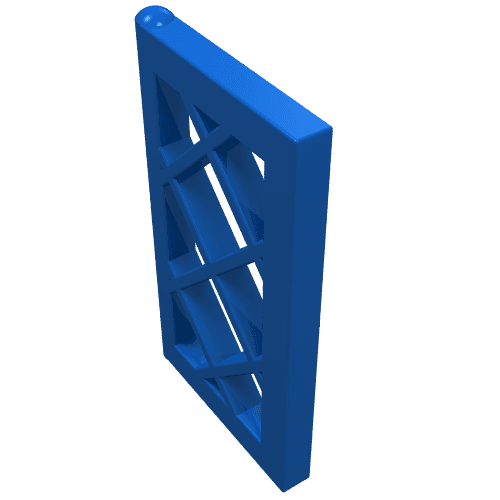 Window 1 x 2 x 3 Pane Latticed em Azul
