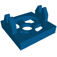 Magnet Holder Tile 2 x 2 - Tall Arms with Shallow Notch