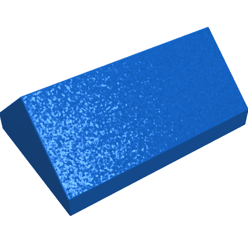 Brick Sloped 45° 2 x 3 Double em Azul