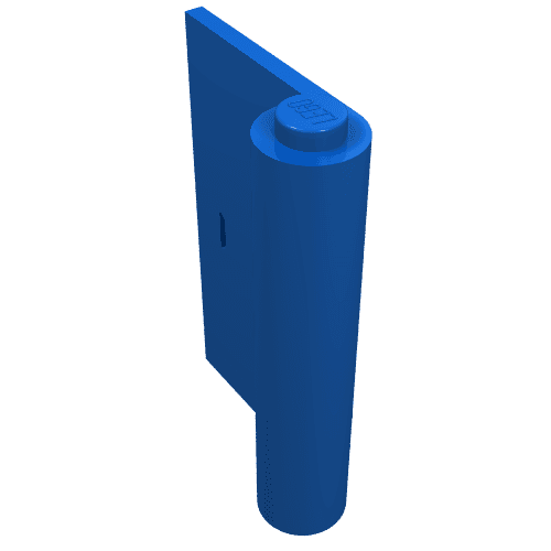 Door 1 x 3 x 4 Left em Azul