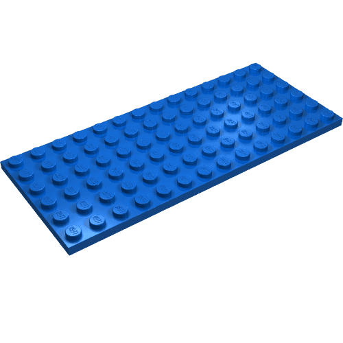 Plate 6 x 14 em Azul