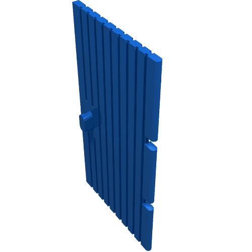 Door 1 x 4 x 6 em Azul