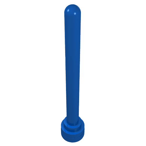 Antenna 1 x 4 with Rounded Top em Azul