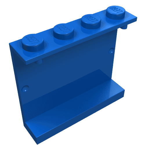 Panel 1 x 4 x 3 [Solid Studs] em Azul