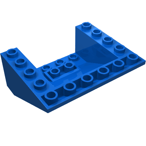 Brick Sloped Inverted 33° 5 x 6 x 2 em Azul