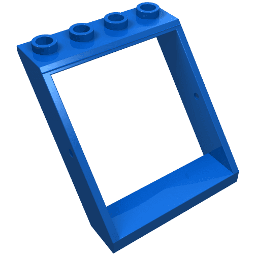Window 4 x 4 x 3 Roof em Azul
