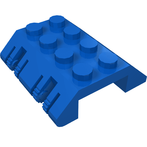 Slope 45° 4 x 4 Double with Locking Hinge em Azul