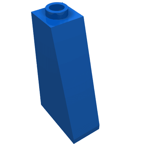 Brick Sloped 75° 2 x 1 x 3 with Open Stud em Azul