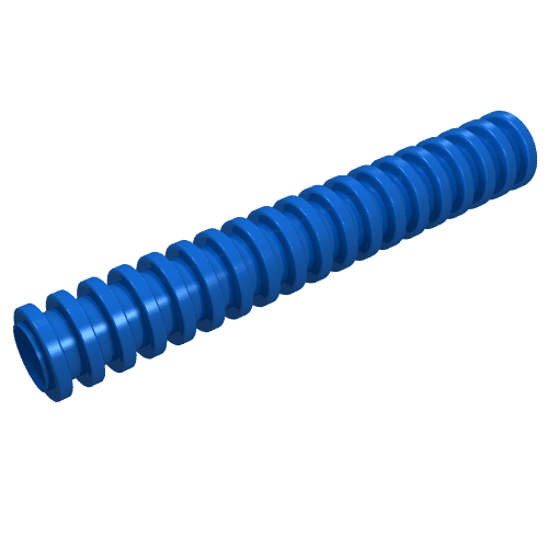 Hose, Ribbed 7mm D. 6L / 4.8cm em Azul