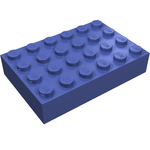 Brick 4 x 6 em Violeta