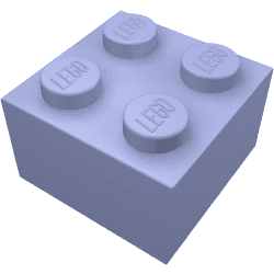 Brick 2 x 2 em Violeta azulado médio