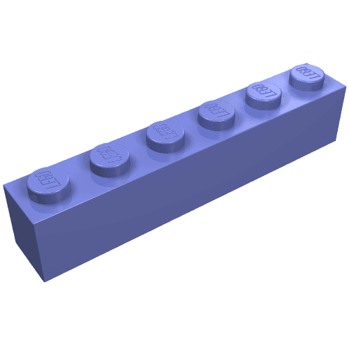 Brick 1 x 6 em Violeta azulado médio