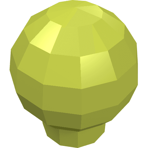 Decoration Ball / Orb / Sphere [Scala Finial] em Verde-limão médio
