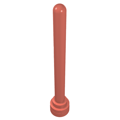 Antenna 1 x 4 with Rounded Top em Salmão