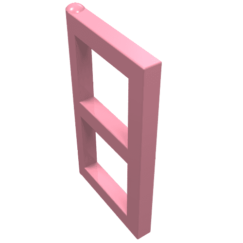 Window 1 x 2 x 3 Pane em Rosa