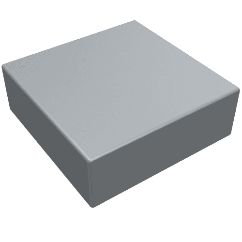 Tile 1 x 1 with Groove em Cinza claro perolado