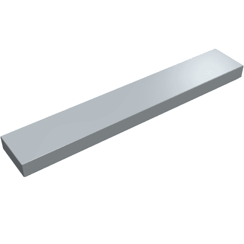 Tile 1 x 6 with Groove em Cinza claro perolado