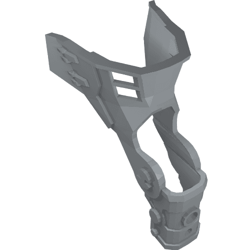 Large Figure Limb Cover, Leg Guard em Cinza claro perolado