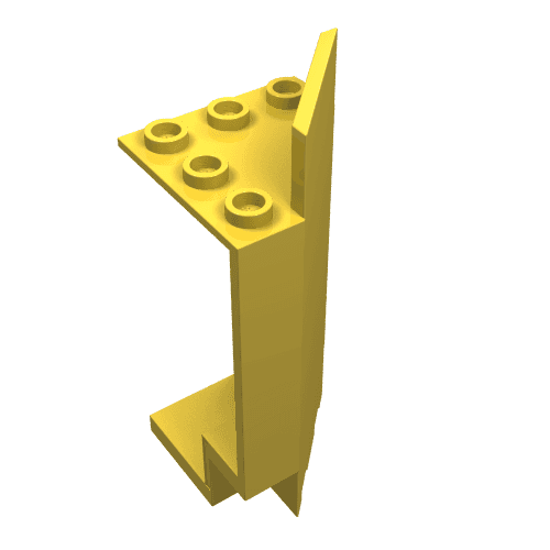 Panel 3 x 3 x 6 Corner Wall em Amarelo