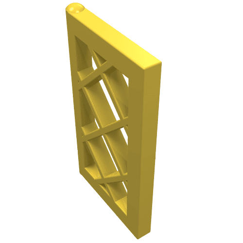 Window 1 x 2 x 3 Pane Latticed em Amarelo
