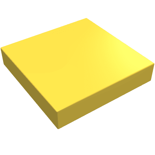 Tile 2 x 2 without Groove em Amarelo