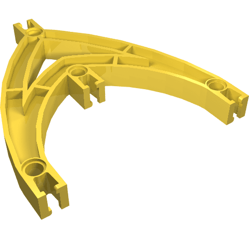 Znap Beam Double Curve 4 Holes em Amarelo