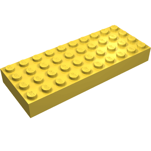 Brick 4 x 10 em Amarelo