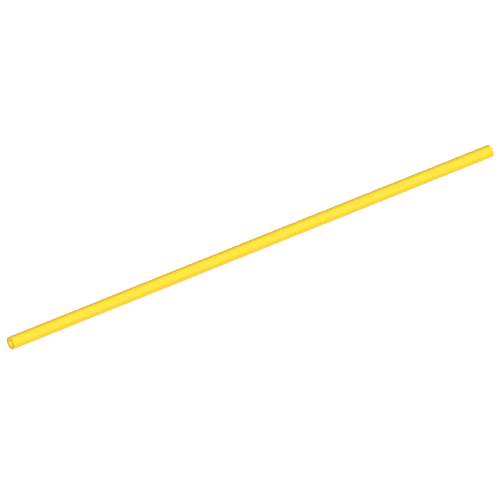 Hose Rigid 3mm D. 16L / 12.8cm em Amarelo