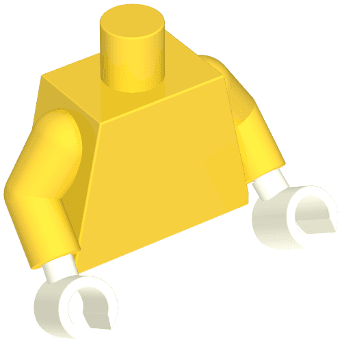 Torso, Yellow Arms, White Hands [Plain]