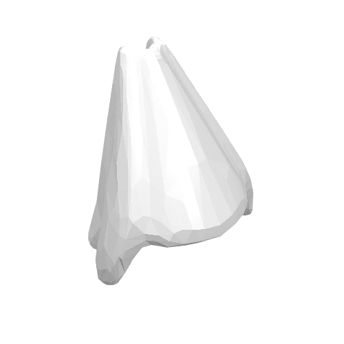 Hat High Cone Shaped em Branco