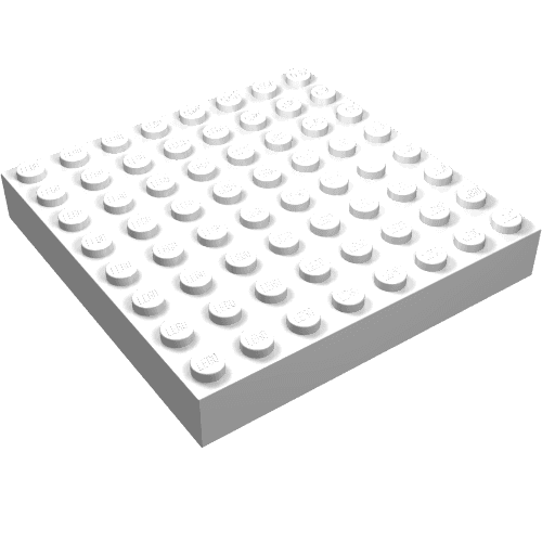 Brick 8 x 8 em Branco