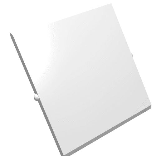 Glass for Window 4 x 4 x 3 Roof em Branco